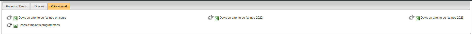 Requêtes - Prévisionnel
