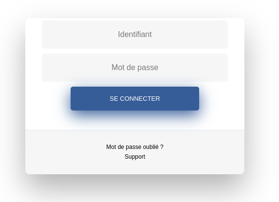 Connexion à l’application