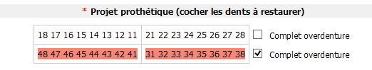 Projet prothétique - Complet