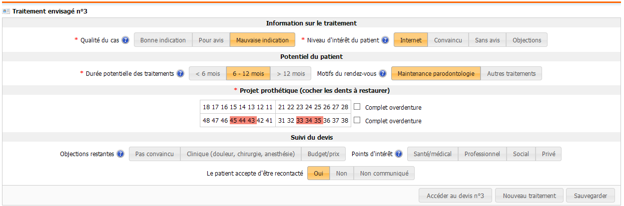 Édition d’un devis