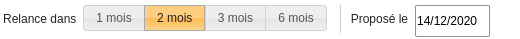 Devis - Affichage des relances